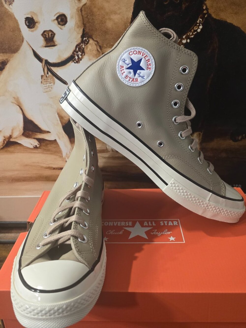 CONVERSE Chuck 70 Leather High Top Men's Classic Shoes Sneakers Brown Sz 10 NEW